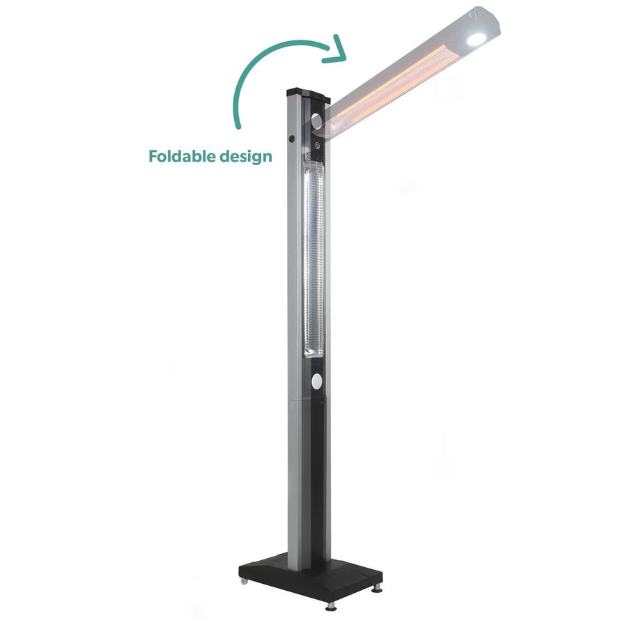 Outdoor Freestanding Electric Patio Heater with 5 Heat Settings