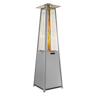 Outdoor Pyramid Flame Tower Gas Patio Heater - Stainless Steel