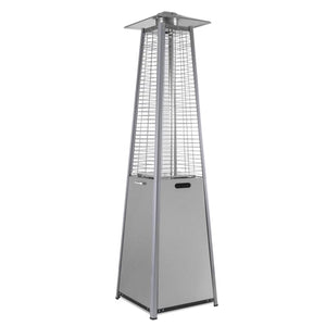 Outdoor Pyramid Flame Tower Gas Patio Heater - Stainless Steel