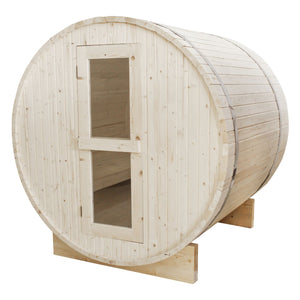 4-Person Outdoor Barrel Sauna - Outdoor Living