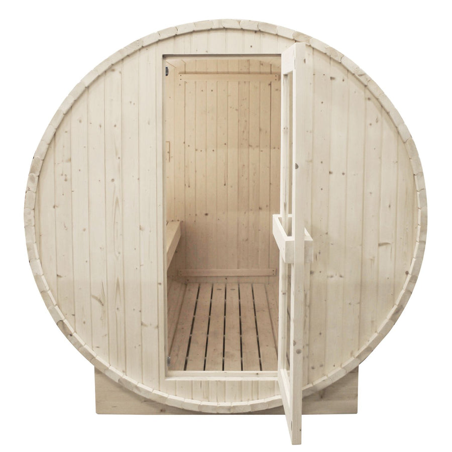 4-Person Outdoor Barrel Sauna - Outdoor Living